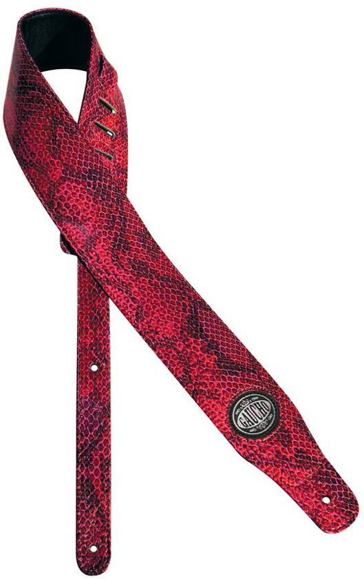 Gaucho Gitaarriem Roze Snakeskin Cobra Series STAGELITE