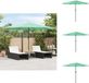 vidaXL Parasol met stalen paal 388x388x248 cm groen