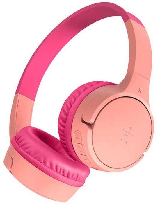 Belkin SoundForm Mini Draadloos Hoofdband Oproepen/muziek USB Type-C Roze