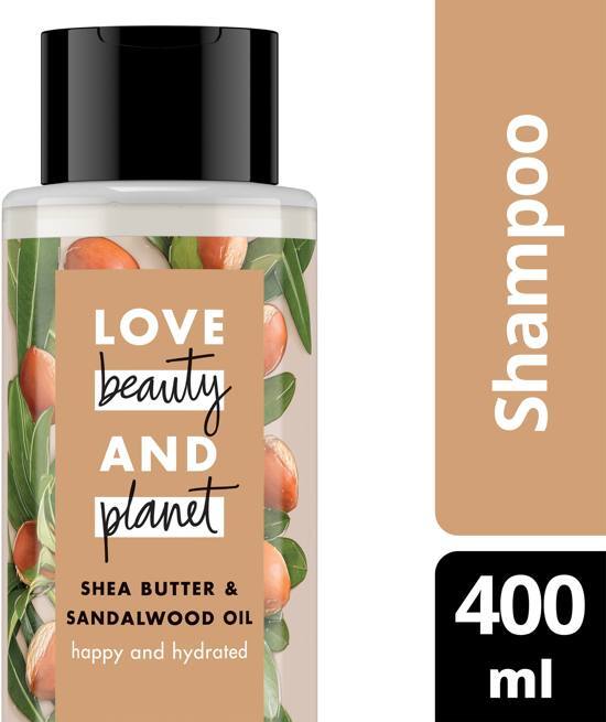 Love Beauty and Planet Love Beauty Planet Shampoo Happy &amp; Hydrated - 400 ml - Shea butter &amp; Sandalwood