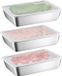 Nivofu 3-pack Crisper Box van roestvrij staal