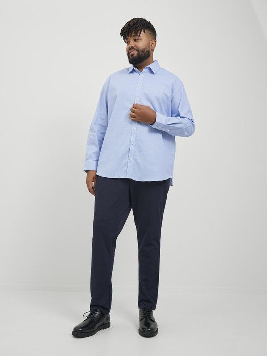 JACK&JONES PLUS JPSTMARCO JJCOOPER CHINO NOOS Heren Broek - Navy Blazer - Maat W40/L32
