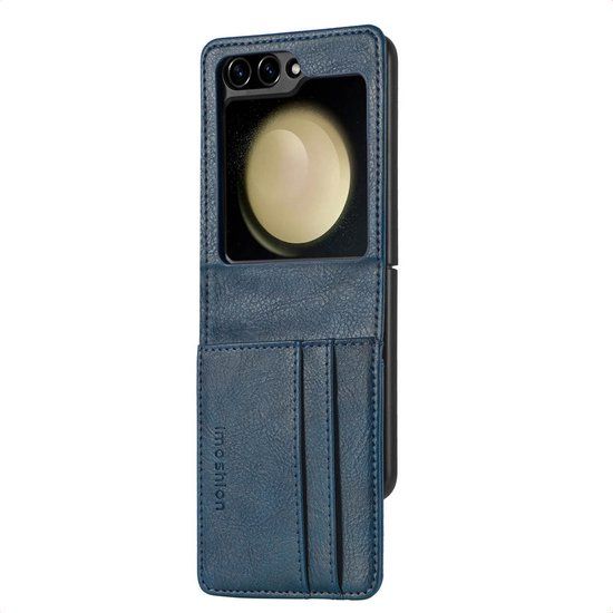 imoshion Luxe Bookcase voor de Samsung Galaxy Z Flip 7 FE - Donkerblauw