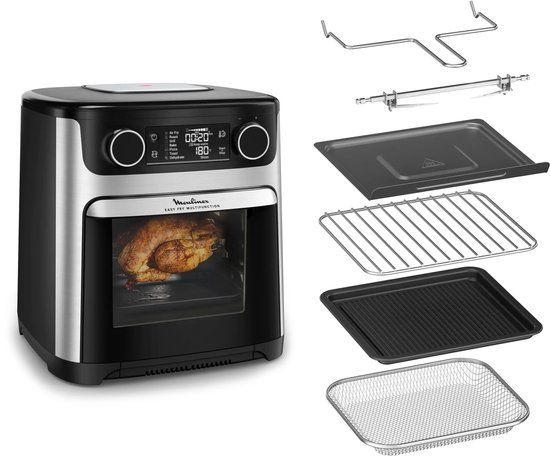 Moulinex Easy Fry Multifunction AL556DF0 - Air Fryer - 15L - Black/Stainless Steel