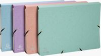 Exacompta Aquarel sorteermap uit glanskarton, 12 vakken, met elastosluiting, geassorteerde kleuren 4 stuks