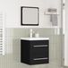 Maison Exclusive - Ensemble d'accessoires de salle de bain, 2 pièces, en placage de bois avec un aspect chêne artisanal