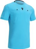 Macron Frisk Scheidsrechtersshirt Korte Mouw Heren - Neon Sky - Maat XL