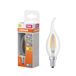 OSRAM LED lamp Ster kaarsvorm BA40 filament, 2700 K warm wit, 3,4 W, E14, helder, 470 lm, 15.000 h, voor kroonluchters, windvlaag kaarsvorm