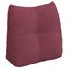 vidaXL Coussin de dossier Rouge vin 45 x 24 x 50 cm Tissu