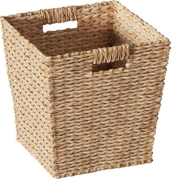 5Five Rieten Opbergmand - 29 Liter - Lichtbruin - 31 x 31 x 31 cm