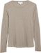 s.Oliver T-shirt met ronde hals en korte mouw voor dames - bruin