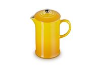 Le Creuset Cafetière French Press van aardewerk met roestvrijstalen stamper, 1 liter, voor 3-4 kopjes, Nectar, 60706086720003