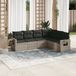 Maison Exclusive - Salon de jardin 6 pièces avec coussins, gris clair, rotin synthétique