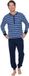 Pastunette Blue Draft Pyjama Katoen Maat M