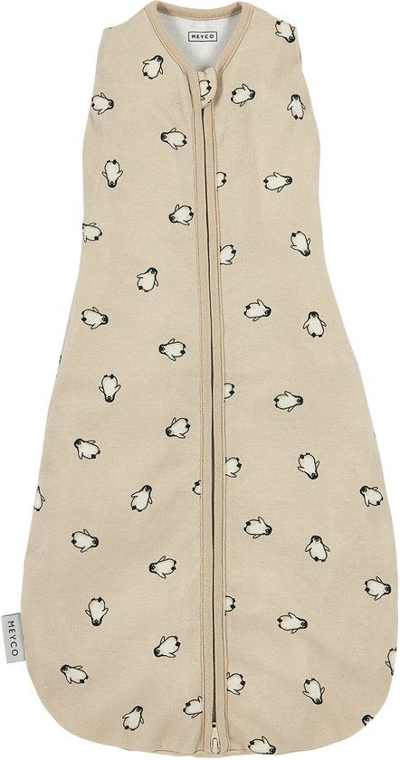 Meyco Baby Penguin Cocoon Inbakerslaapzak - Soft Sand - 4-8 maanden - 70cm - 0.3 TOG