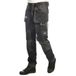 Lee Cooper Stretch cargobroek voor heren, Zwart, 42W x 31L