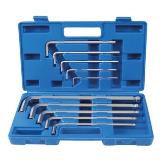 BGS Haakse steeksleutelset "Max" inbus 3 - 17 mm 10 delig