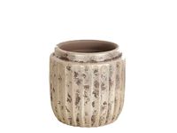 CUBREMACETA KERAMIK BEIGE RUTIC
