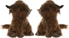 Item International ITEM Deurstopper Schotse hooglander koe - 2x - 1,5 kilo - donkerbruin - 29 x 23 x 29 cm - kinderkamer / babykamer