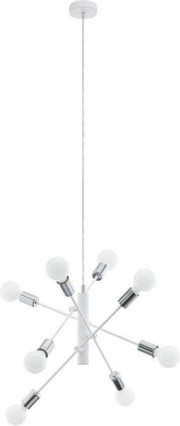 EGLO GRADOLI Hanglamp - Wit - 8 x E27 - Dimbaar