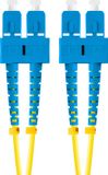 Lanberg Glasvezel Patchcord SC/UPC-SC/UPC Duplex G657A1 2M LSZH Geel