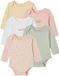 Vertbaudet Body's met lange mouwen voor baby's met bloemenprint