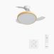 Create WIND CLEAR STUDIO Plafondventilator met intrekbare bladen (Ø91cm) - LED - Wit/Licht hout