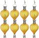 Cepewa LED ballonhanger - 8x - geel - H17 cm - luchtballon - tuinverlichting/buitenlamp
