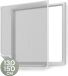O'DADDY® Moustiquaire magnétique pour fenêtre - 130x150 cm - Blanc/Noir