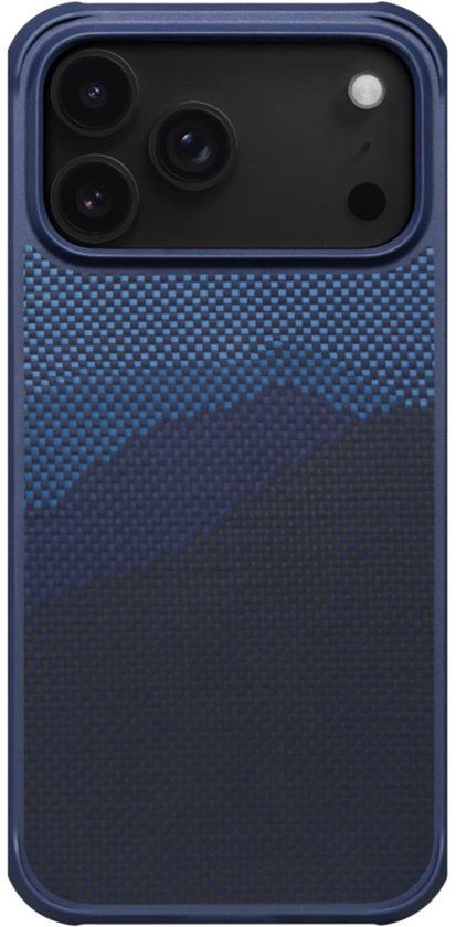 Pitaka ProGuard Hoesje iPhone 17 Pro – Compatibel met MagSafe – MIL-STD-810H Stootvast Ontwerp – Gemaakt van Duurzaam Aramid Fiber - Blauw