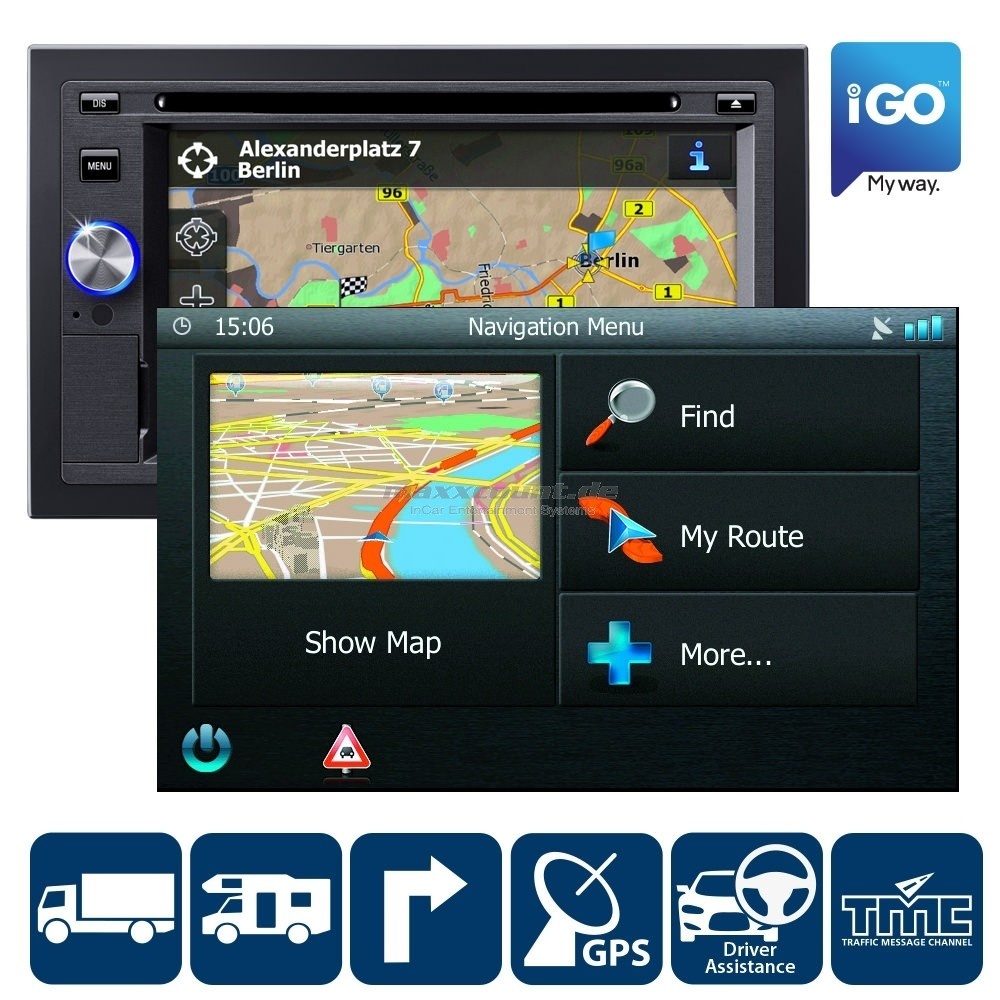 Blaupunkt IGO PRIMO Camper/Truck navigatie software voor 370/530/570-serie
