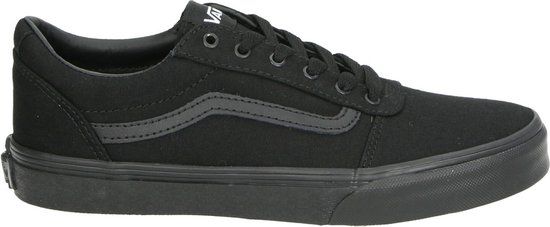 Vans Ward Canvas Heren Sneakers - Black/Black - Maat 43