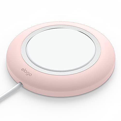 Elago MS oplaad pad Compatibel met MagSafe-oplader - Premium Siliconen pad Compatibel met iPhone 12, Compatibel met iPhone 12 Pro, Compatibel met iPhone 12 Pro Max, Compatibel met iPhone 12 mini, Compatibel met iPhone 11 en andere draadloze oplaadtelefoons (Love)