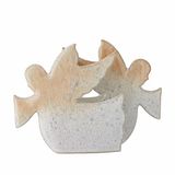 Bloomingville Cherub Engel servethouder naturel aardewerk 16 x 12 x 6,5 cm 82062259