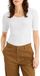 Dockers T-shirt à manches 3/4 en tricot côtelé pour femmes