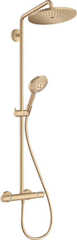 Hansgrohe Croma Select S Showerpipe EcoSmart - Brushed Bronze - 28cm - Thermostat