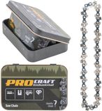 Procraft Industrial P.1/4.46 zaagketting 8" (203 mm) 1/4" 1,1 mm 46 TG in metalen doos - voor kettingzaag
