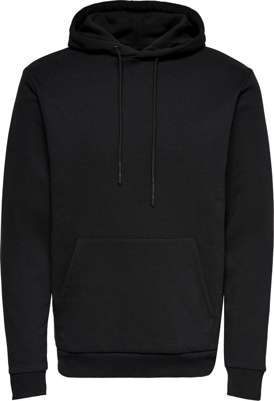 ONLY & SONS ONSCERES LIFE HOODIE SWEAT - Heren Trui - Zwart - Maat L