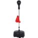 ALLAUVE Punching Ball Ballon De Frappe Sur Socle, Punching Ball Avec Base Remplissable Et Ventouses, Hauteur Ajustable 4 Niveaux (136-154 Cm), Sac De Boxe Pour Entraînement À Domicile Ou Salle De Sport, Noir