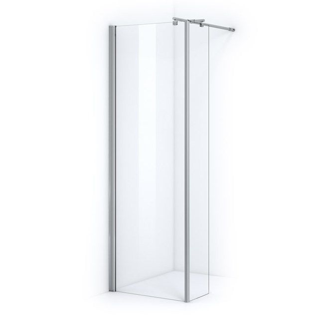 Maxaro Inloopdouche met Zijwand 70cm Veiligheidsglas 6mm Chroom