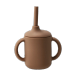 Scandi Living Tasse Idun avec paille en silicone 120 ml Noisette