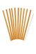 KitchenCraft Natural Elements Herbruikbare Rietjes, Tiendelige Bamboe Rietjesset met Reinigingsborsteltje, 19 Centimeter