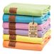 GOLD CASE Turkse strandlaken badhanddoeken LYCIA Serie - Set van 6 - XXL Oversized 177,8 x 100,6 cm -100% katoen - Sneldrogende lichtgewicht zandvrije Turkse handdoek