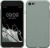 kwmobile telefoonhoesje geschikt voor Apple iPhone SE (2022) / iPhone SE (2020) / iPhone 8 / iPhone 7 - Hoesje voor smartphone - Precisie camera uitsnede - In Regenwashed groen