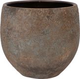 DK Design Bloempot model Maya - roestbruin - D27 x H30 cm - rustiek