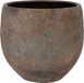 DK Design Bloempot model Maya - roestbruin - D27 x H30 cm - rustiek