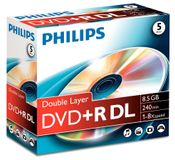 Philips DVD+R Double Layer 8.5 GB - 5 pièces