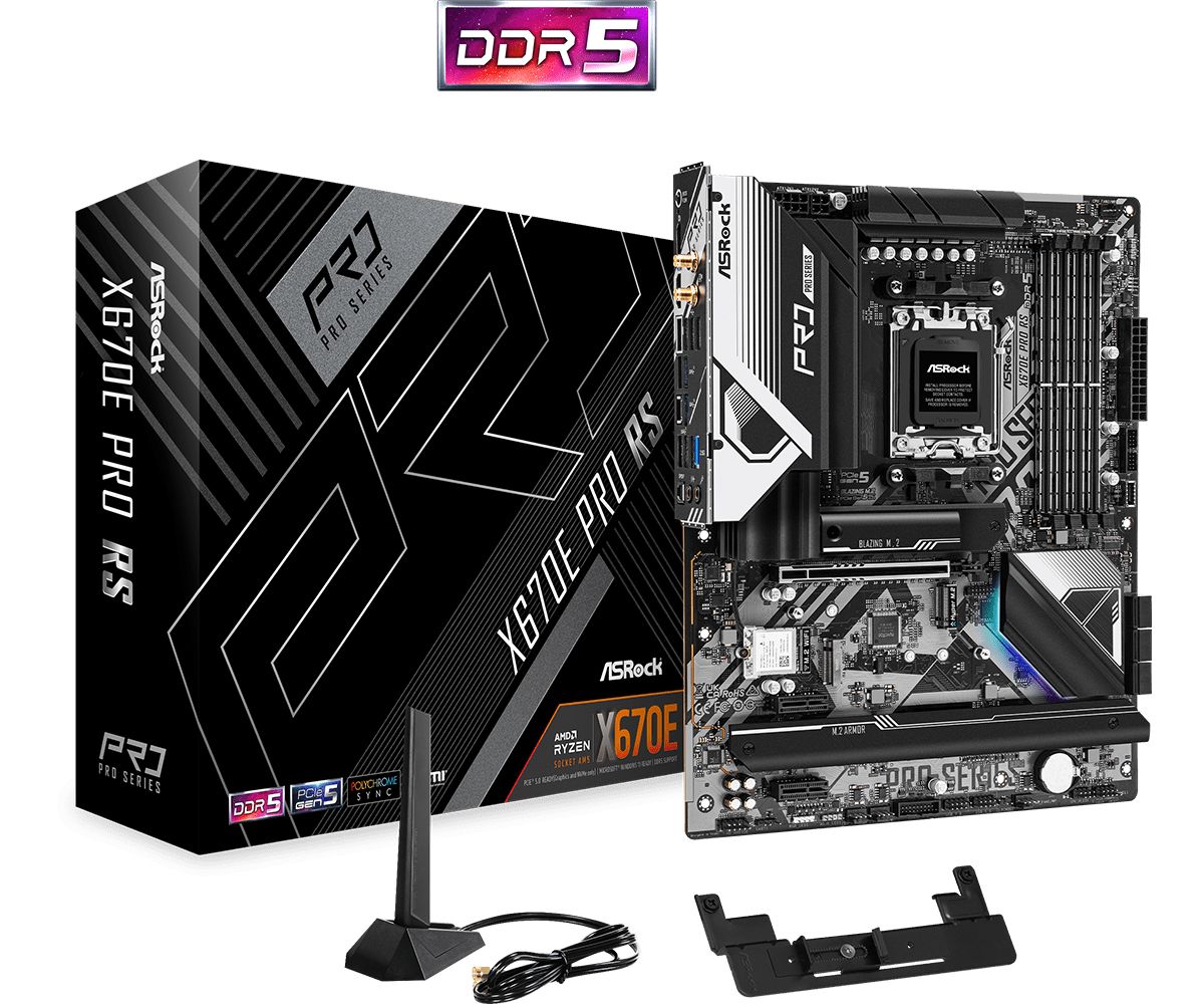 Asrock X670E Pro RS - AMD X670 - Socket AM5 - ATX