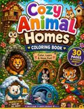 Cozy Animal Homes Coloring Book