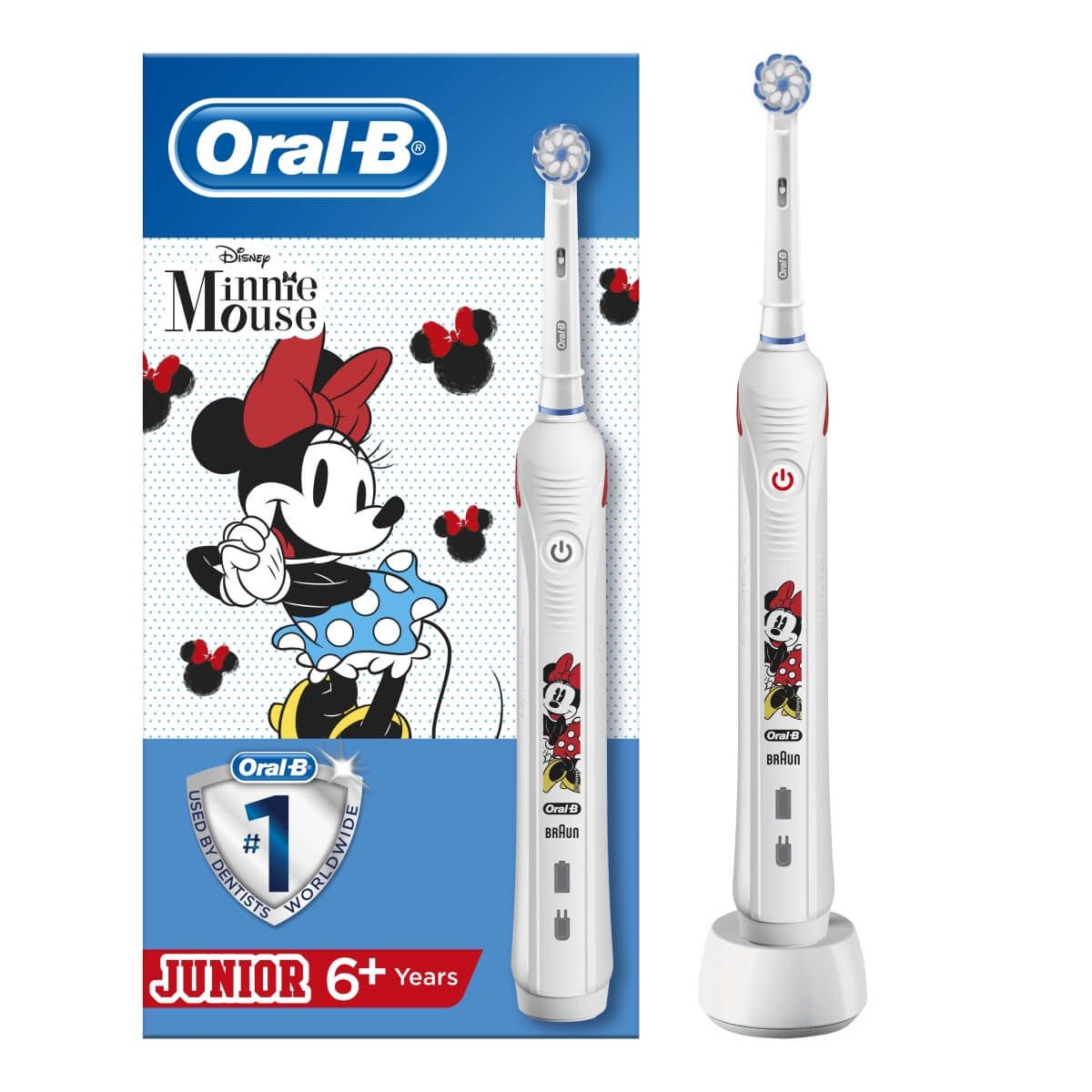 Oral-B PRO Junior Minnie Mouse Elektrische Tandenborstel - Wit